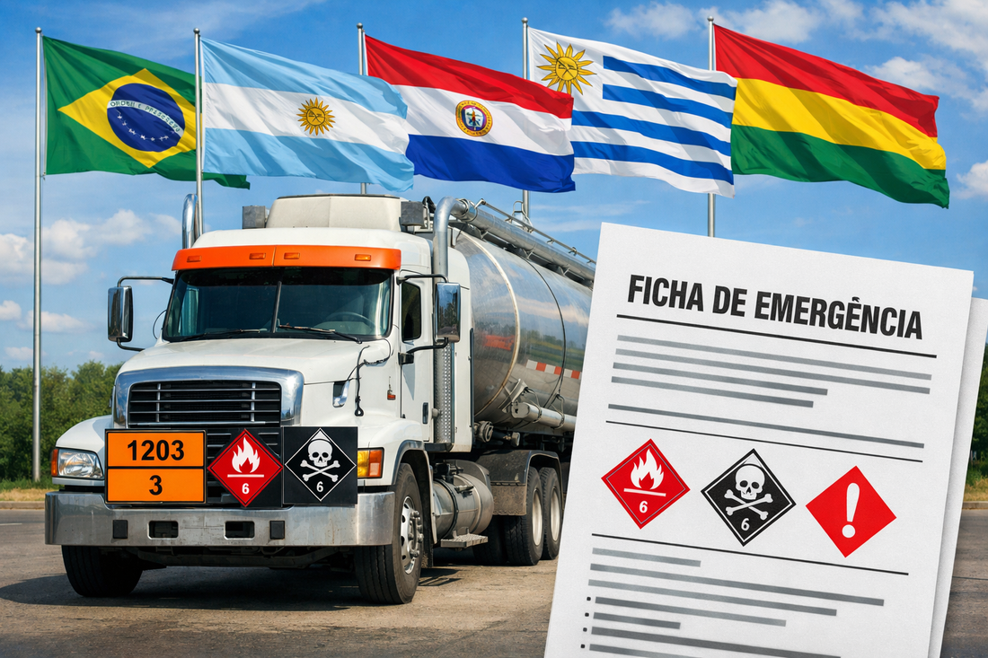 Nova Ficha de Emergência Mercosul: entenda as exigências e como adequar suas operações internacionais